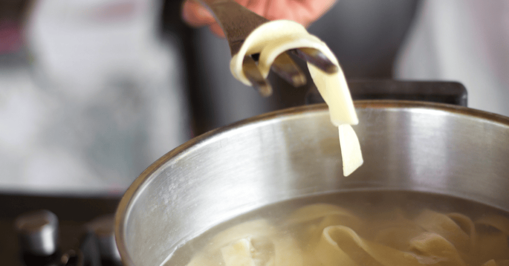 taste test your pasta to ensure al dente